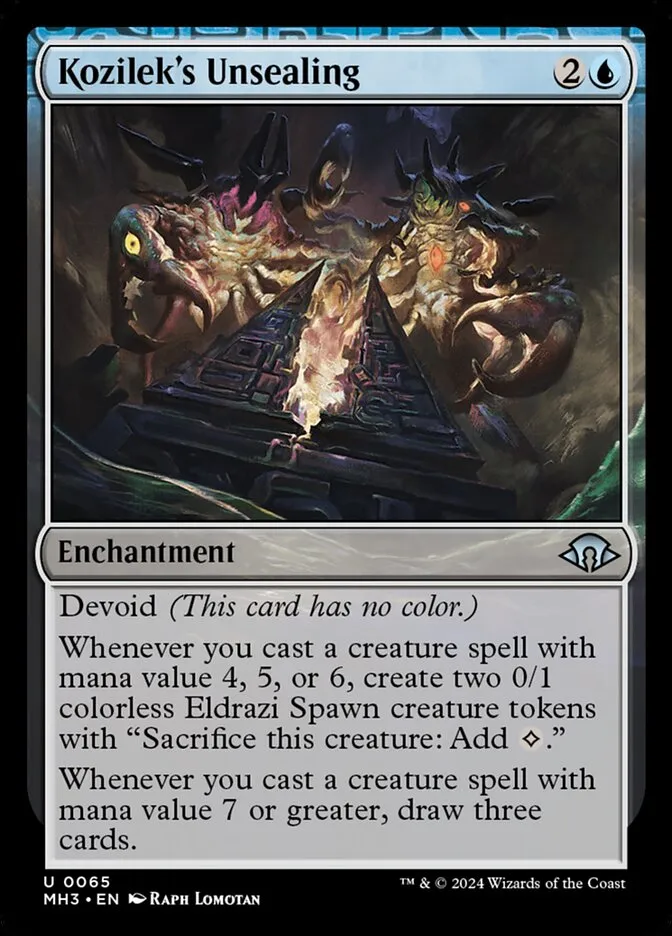 Kozilek's Unsealing Front Face