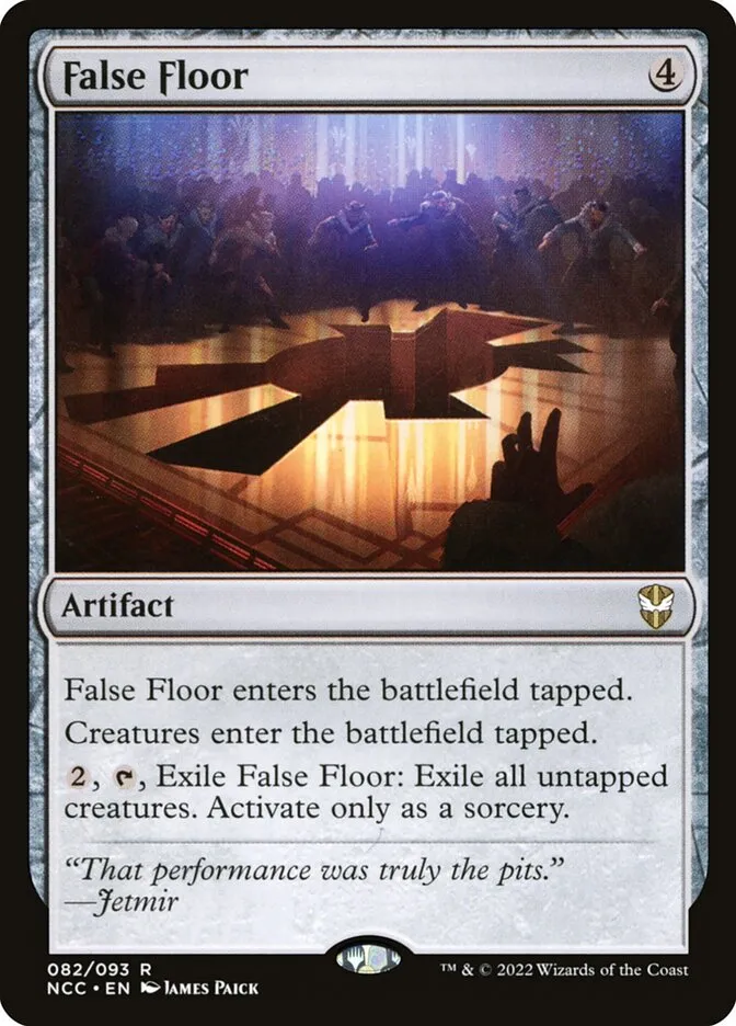 False Floor Front Face