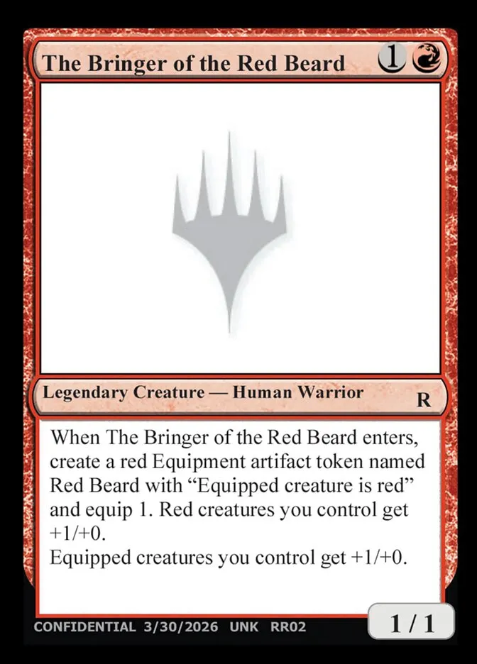 The Bringer of the Red Beard Front Face