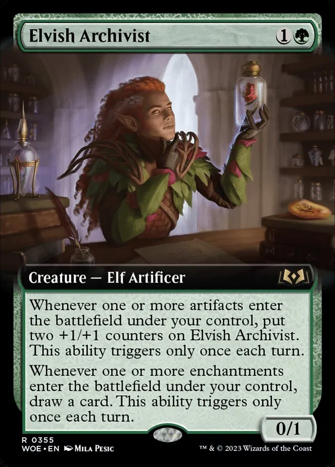 Elvish Archivist Front Face