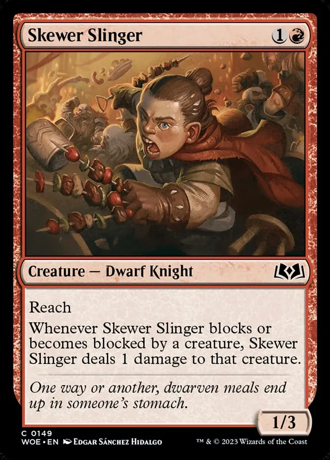 Skewer Slinger Front Face