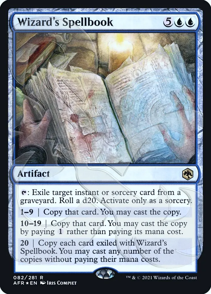 Wizard's Spellbook Front Face