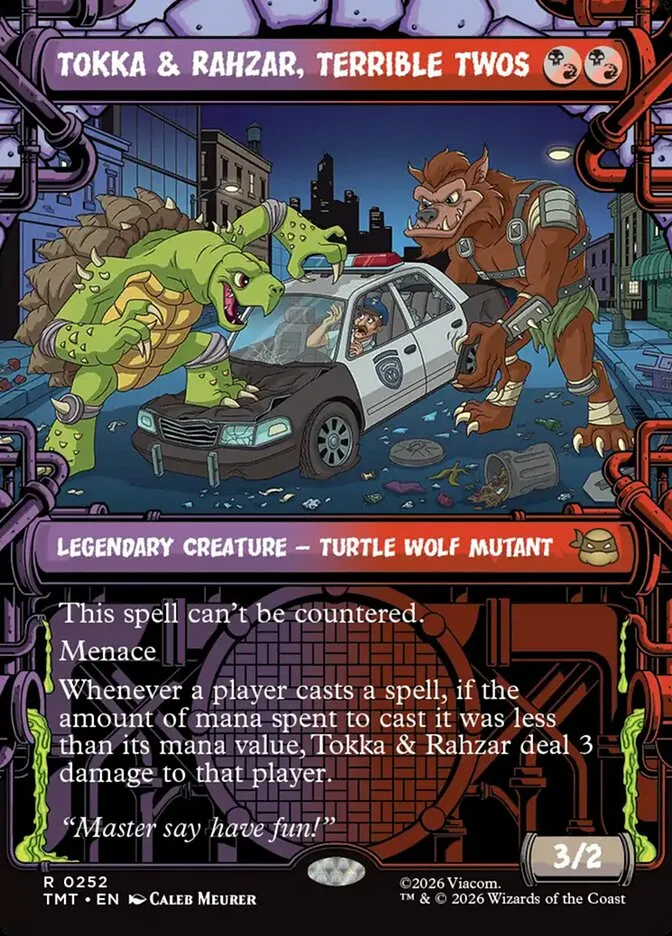 Tokka & Rahzar, Terrible Twos Front Face