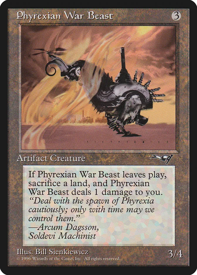 Phyrexian War Beast Front Face