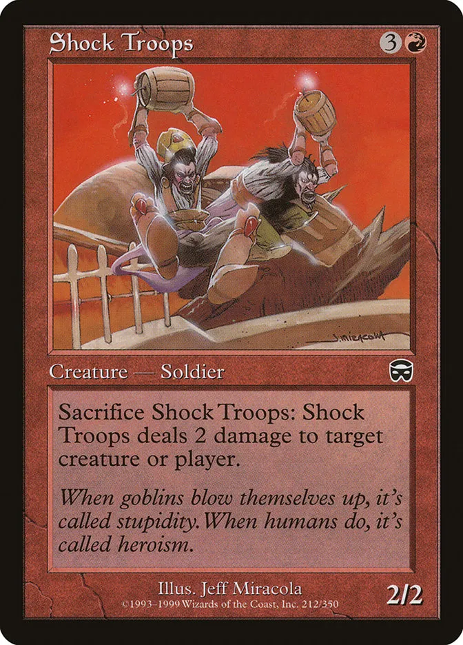 Shock Troops Front Face