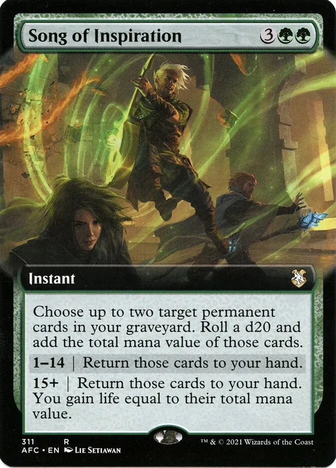 Song of Inspiration Front Face