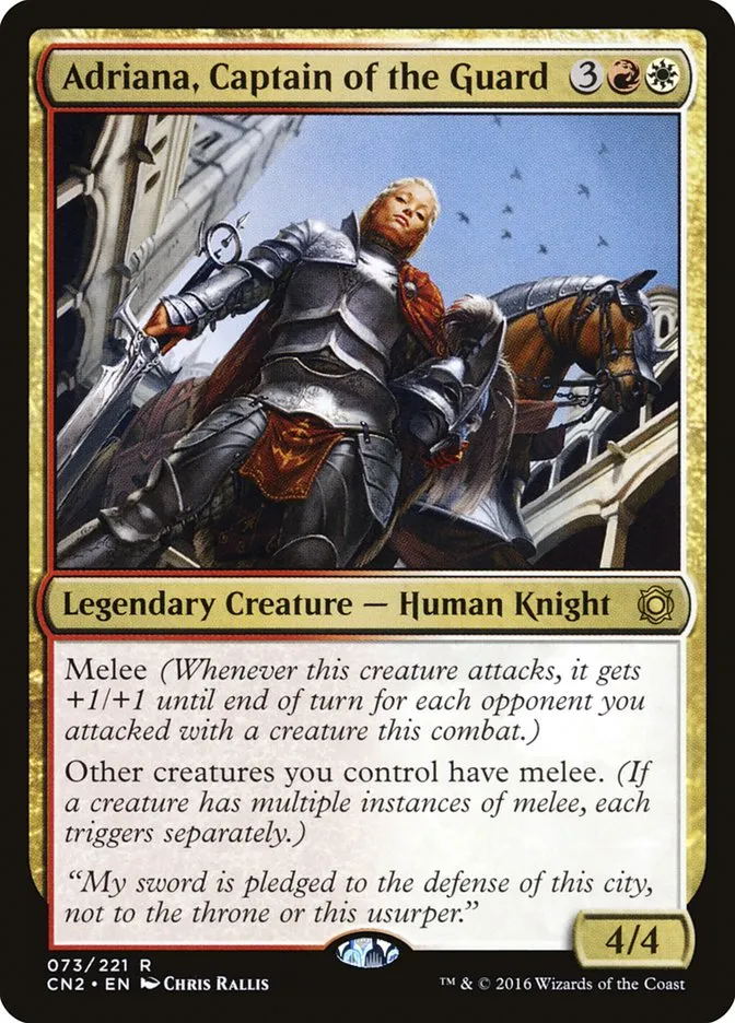 Adriana, Captain of the Guard Front Face
