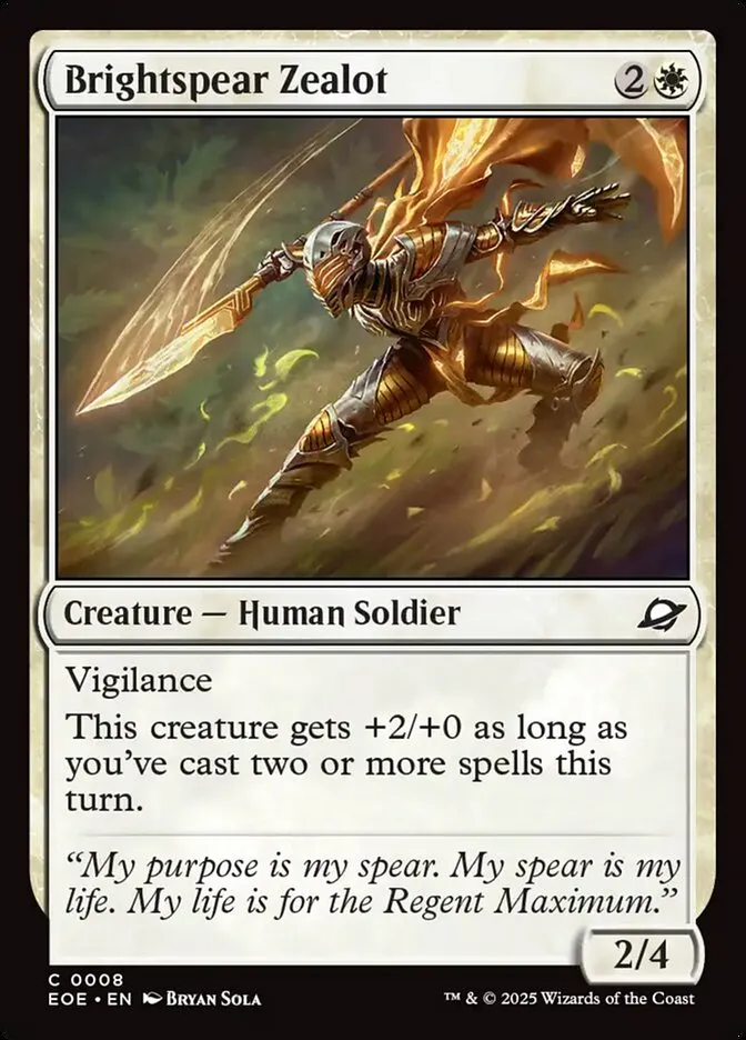 Brightspear Zealot Front Face
