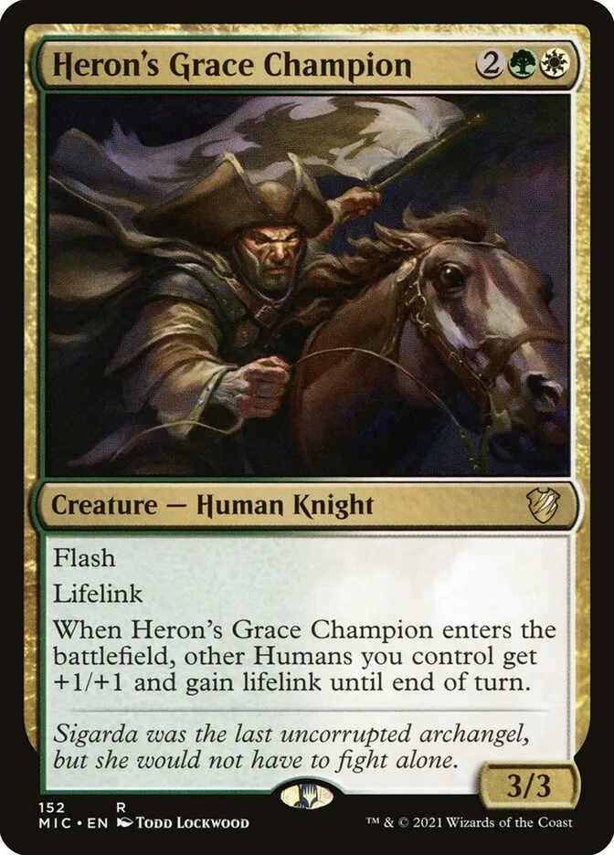 Heron's Grace Champion Front Face