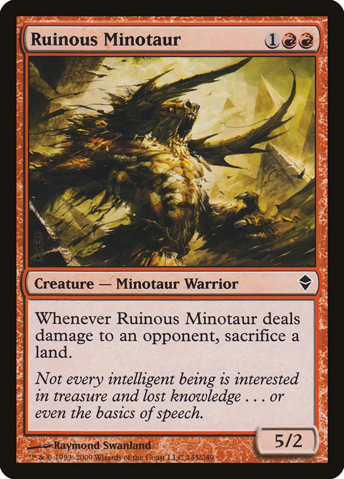 Ruinous Minotaur Front Face