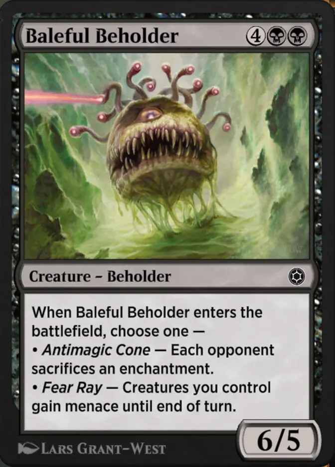 Baleful Beholder Front Face