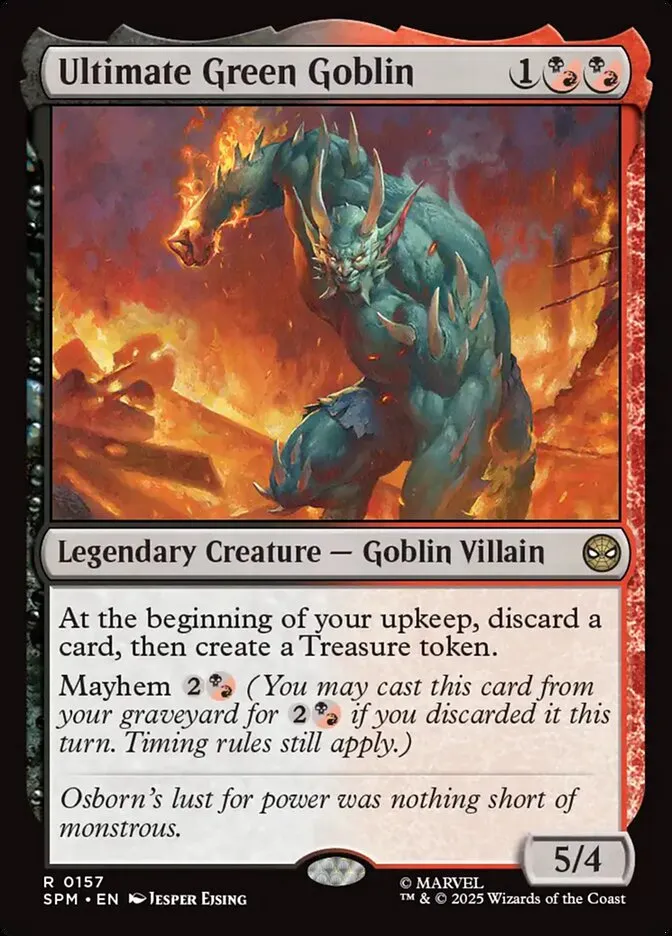 Ultimate Green Goblin Front Face