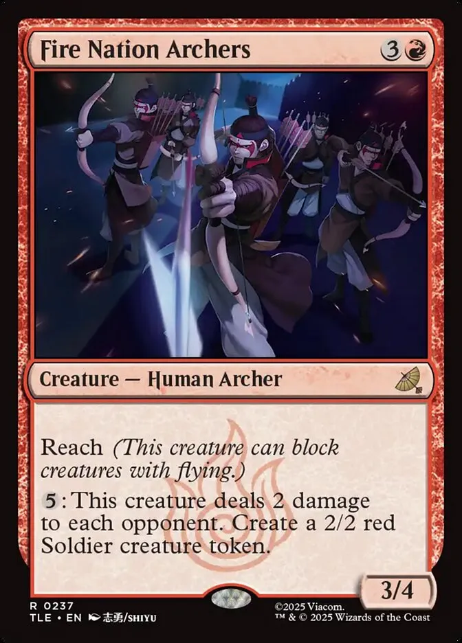 Fire Nation Archers Front Face