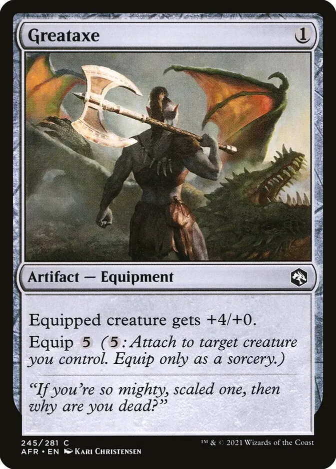 Greataxe Front Face