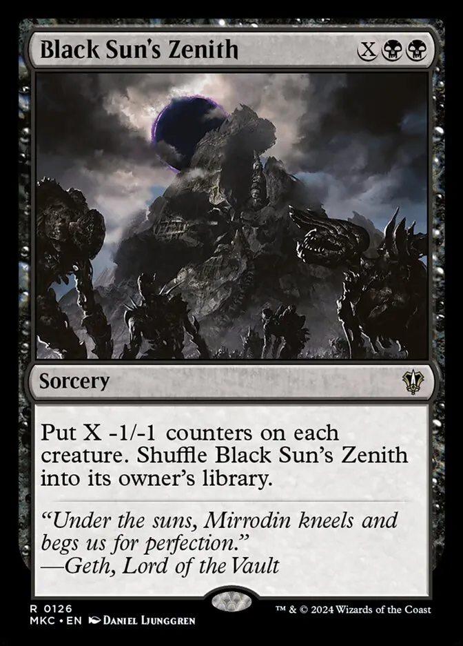 Black Sun's Zenith Front Face