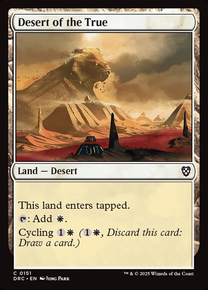 Desert of the True Front Face