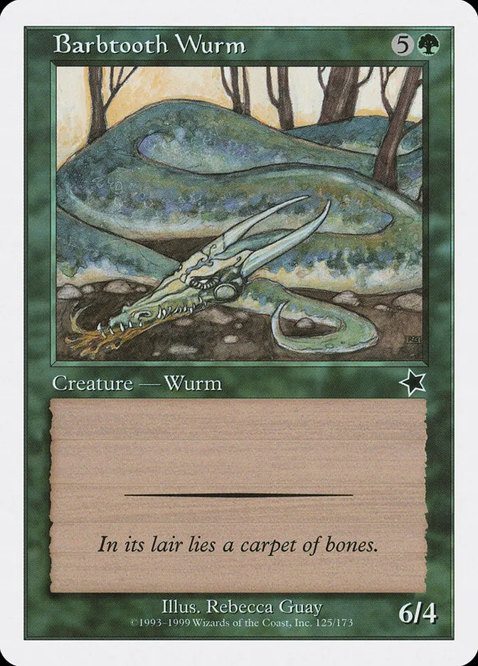 Barbtooth Wurm Front Face