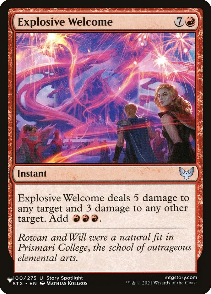 Explosive Welcome Front Face