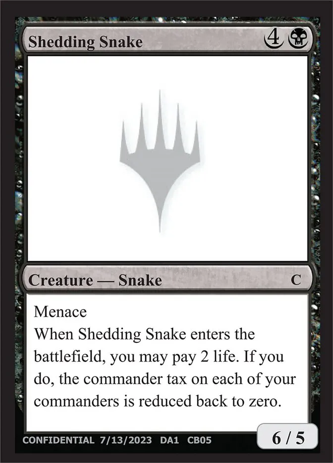 Shedding Snake Front Face