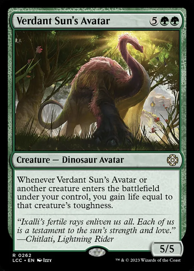 Verdant Sun's Avatar Front Face