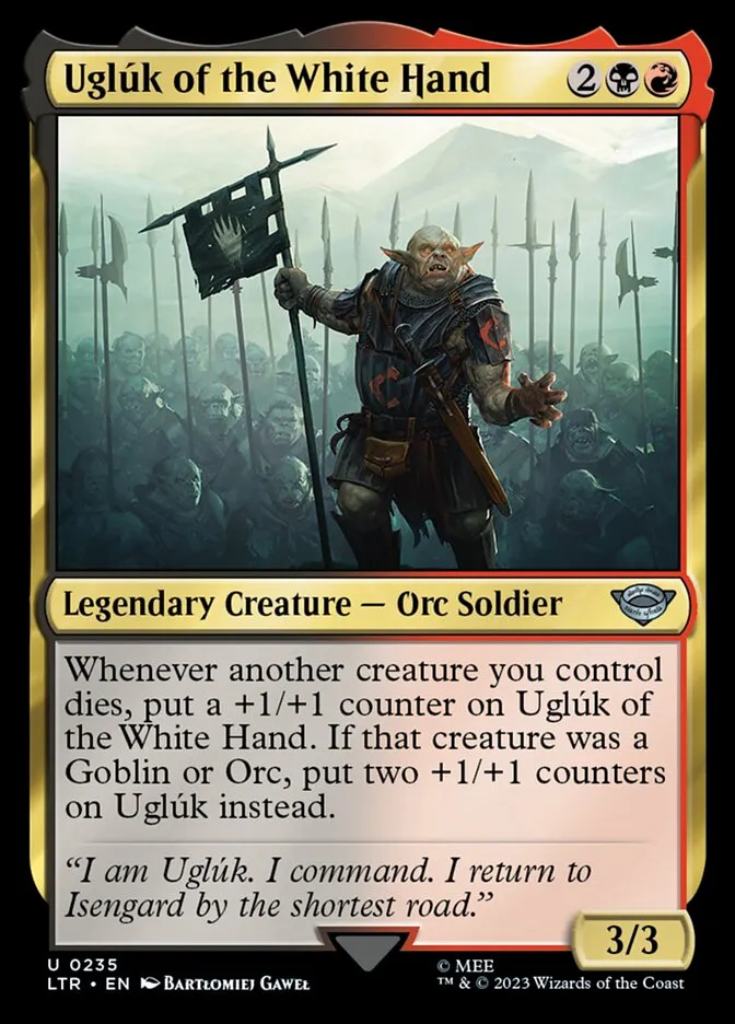 Uglúk of the White Hand Front Face