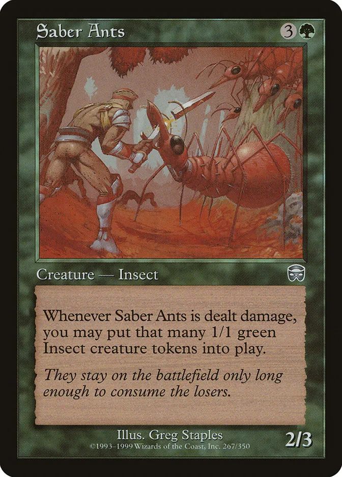 Saber Ants Front Face