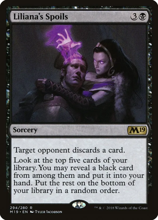 Liliana's Spoils Front Face