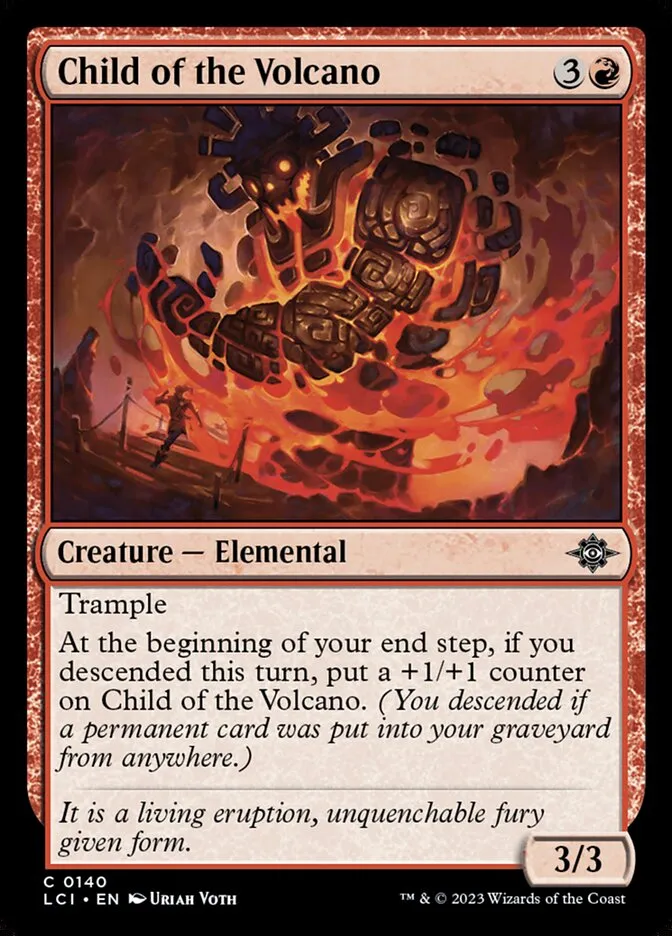 Child of the Volcano Front Face