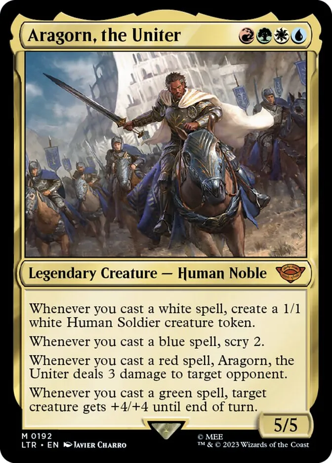 Aragorn, the Uniter Front Face