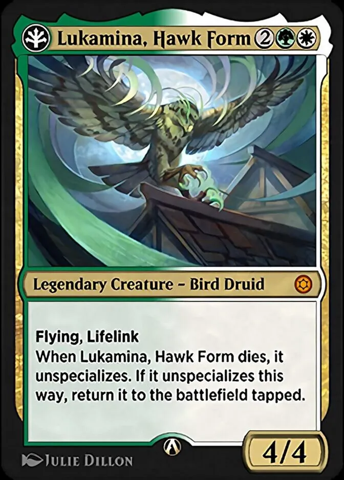 Lukamina, Hawk Form Front Face