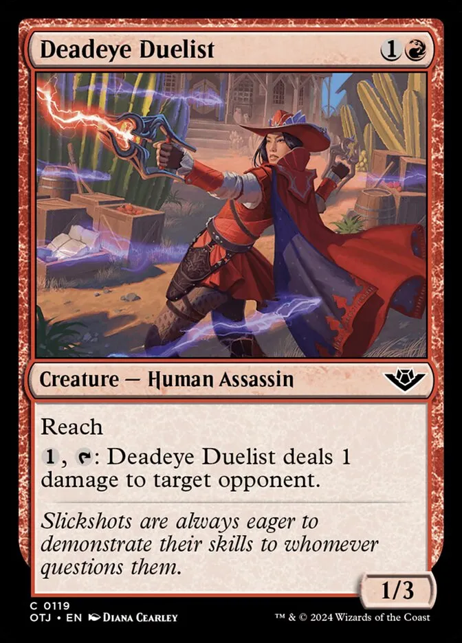 Deadeye Duelist Front Face
