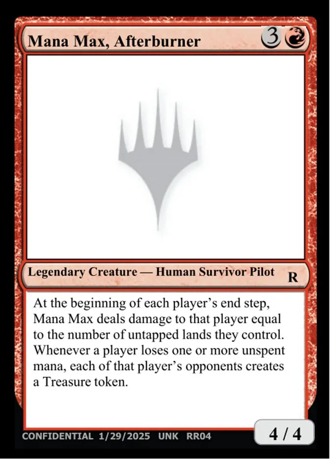 Mana Max, Afterburner Front Face