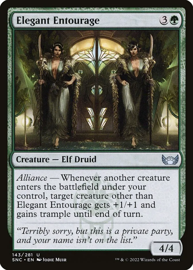 Elegant Entourage Front Face