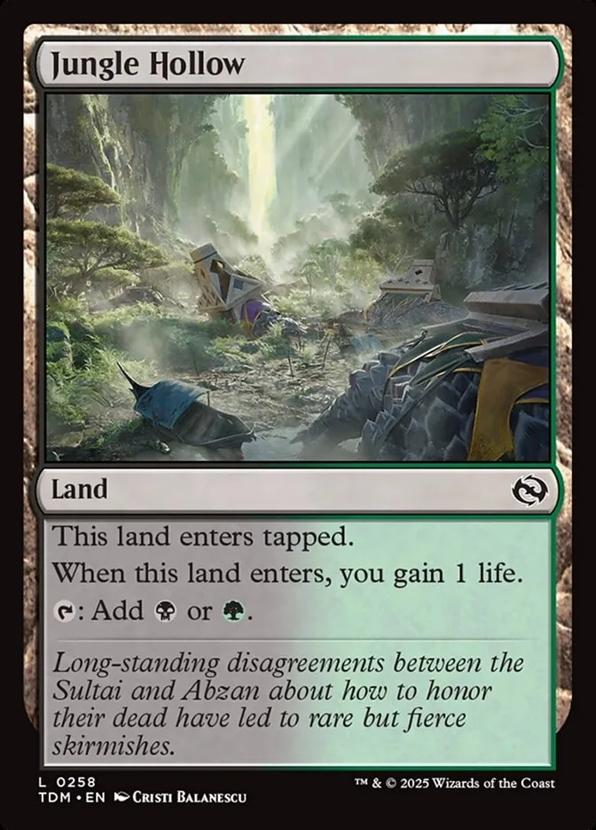 Jungle Hollow Front Face