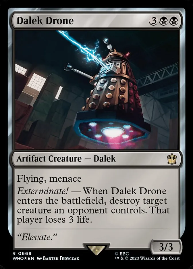 Dalek Drone Front Face
