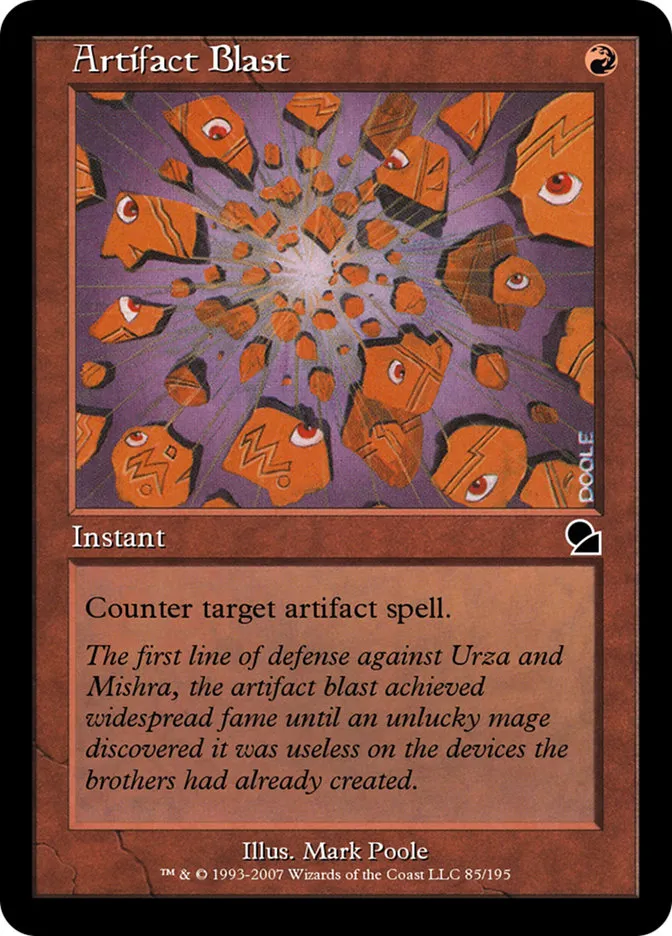 Artifact Blast Front Face