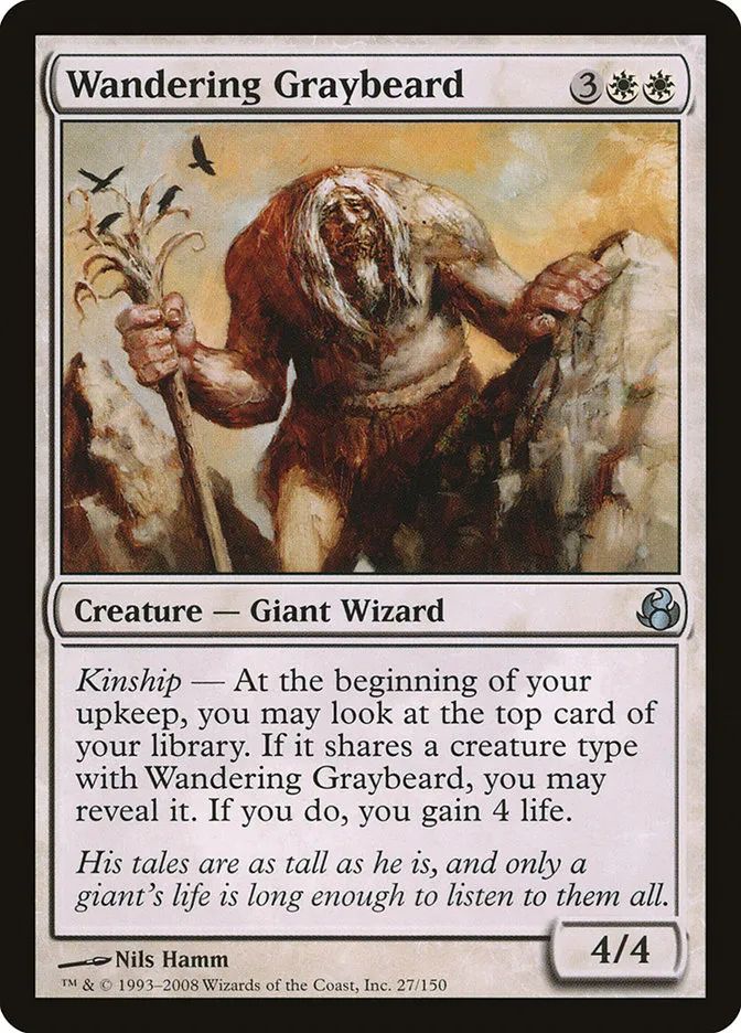 Wandering Graybeard Front Face