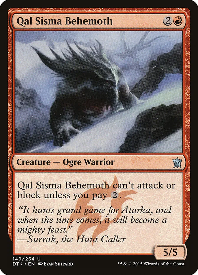 Qal Sisma Behemoth Front Face