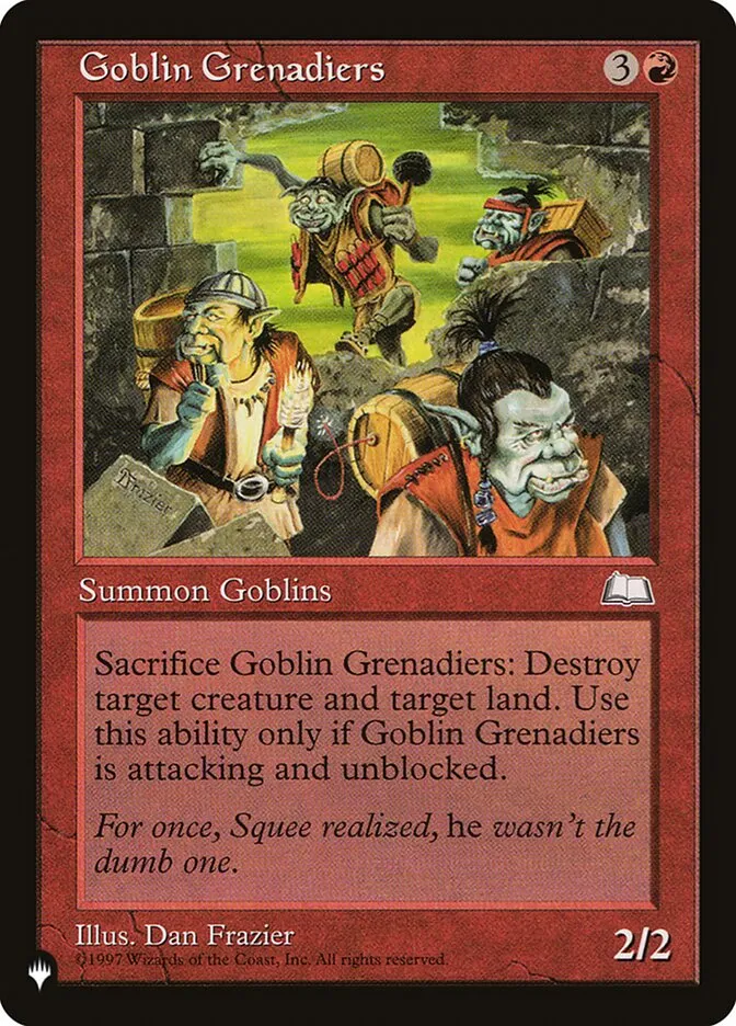 Goblin Grenadiers Front Face
