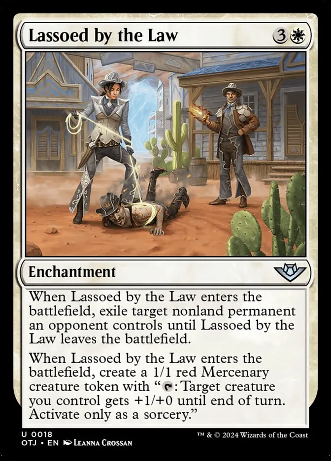 Lassoed by the Law Front Face