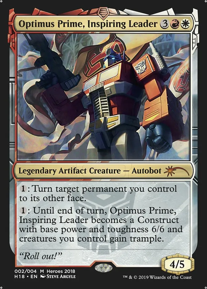 Optimus Prime, Inspiring Leader Front Face