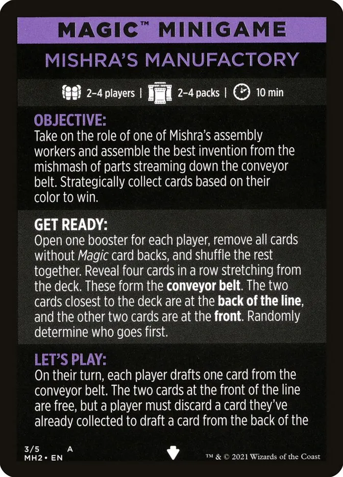 Mishra's Manufactory // Mishra's Manufactory (cont'd) Front Face