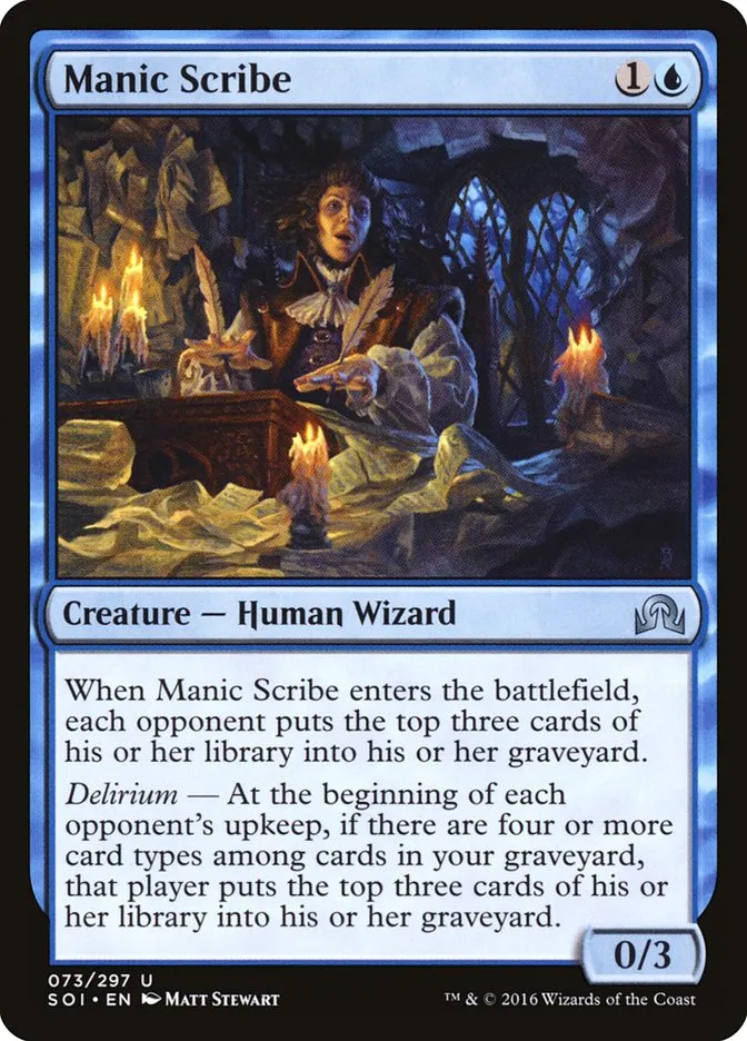 Manic Scribe Front Face