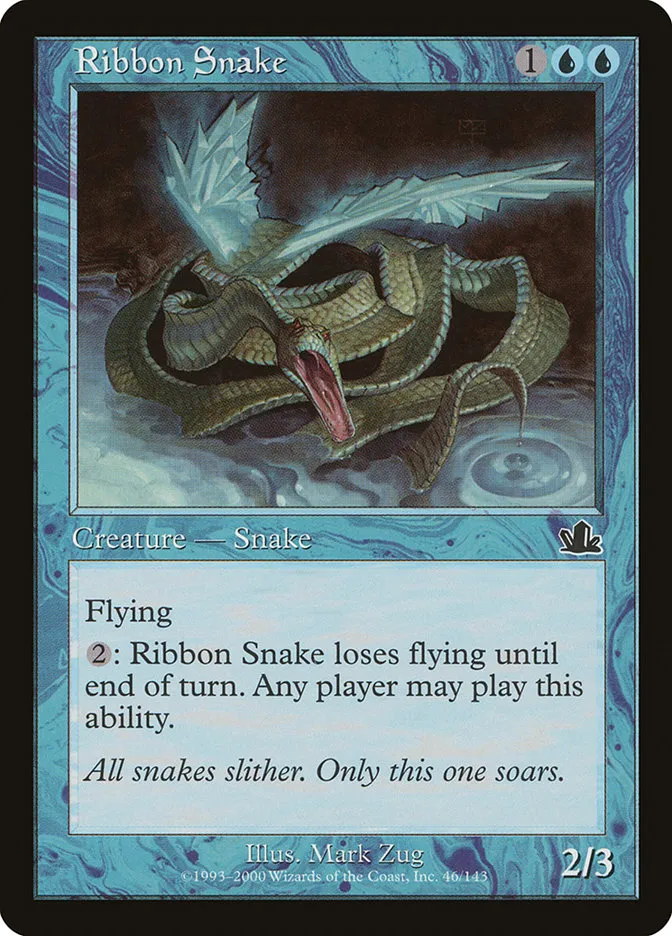 Ribbon Snake Front Face