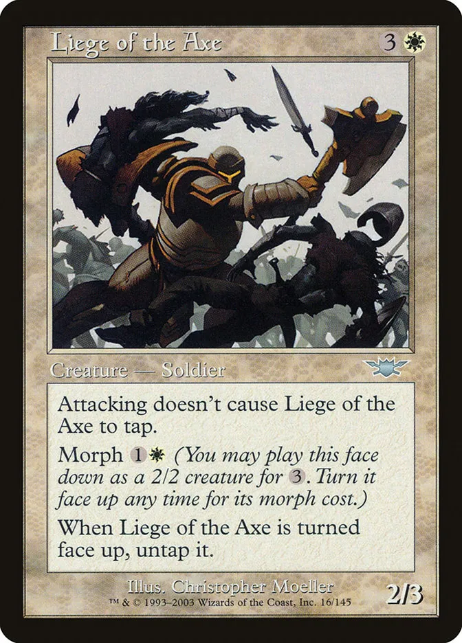 Liege of the Axe Front Face
