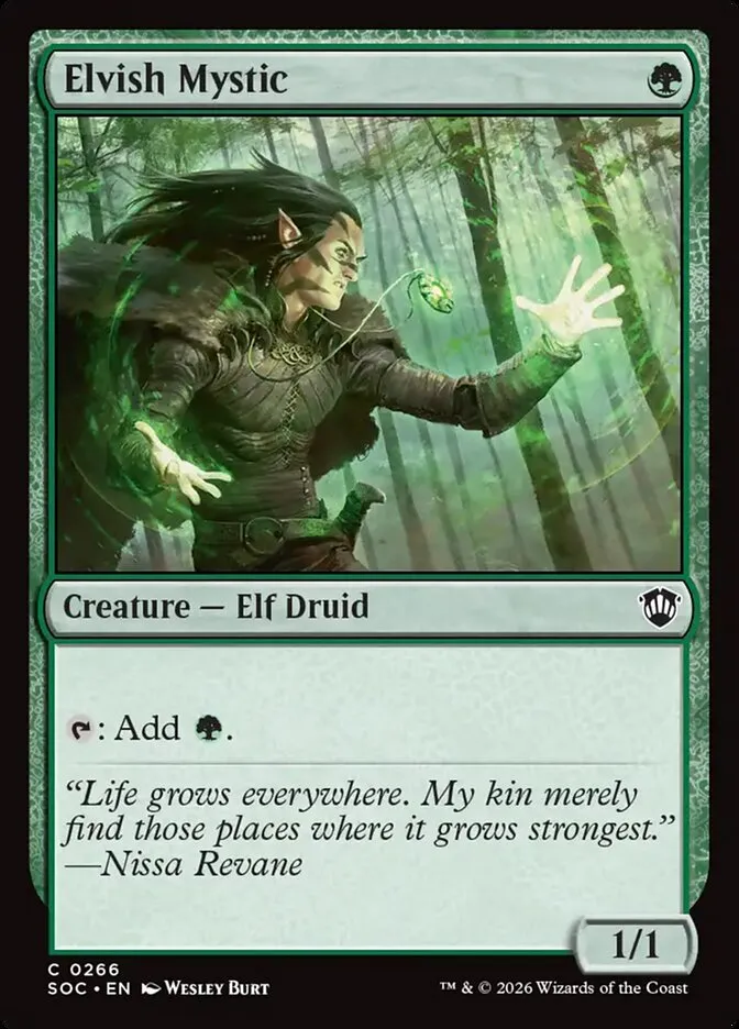 Elvish Mystic Front Face