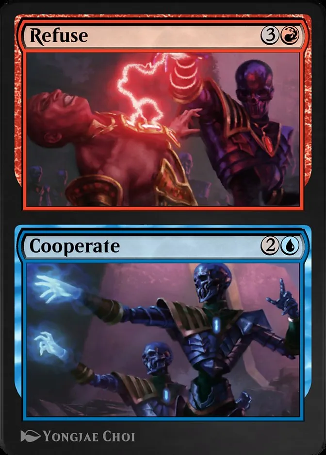 Refuse // Cooperate Front Face