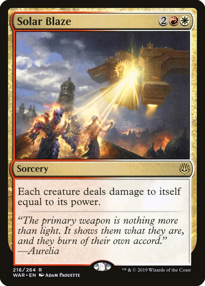 Solar Blaze Front Face