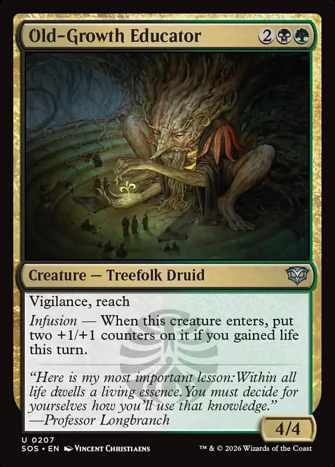 Old-Growth Educator Front Face