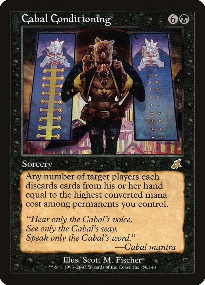 Cabal Conditioning Front Face
